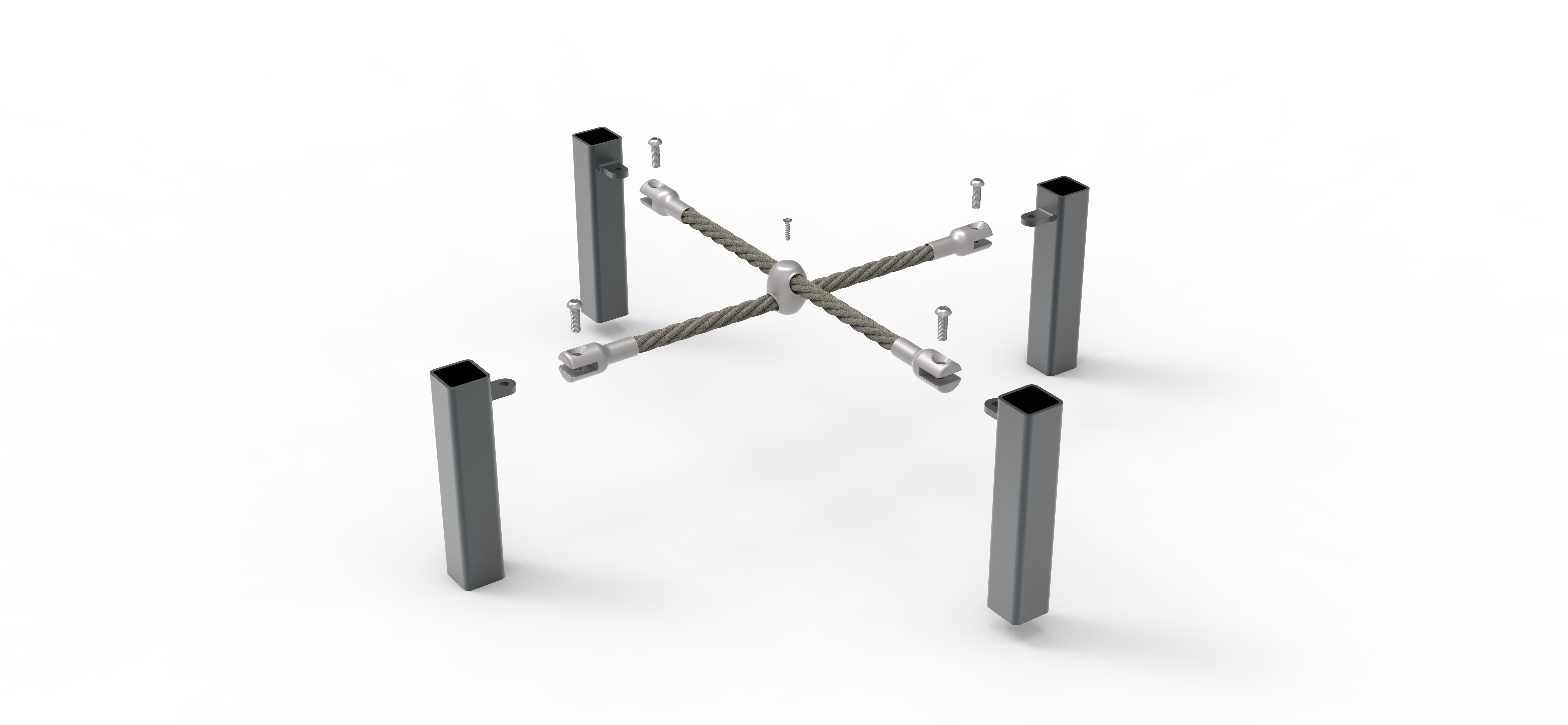 16 mm Aluminum injection X connector